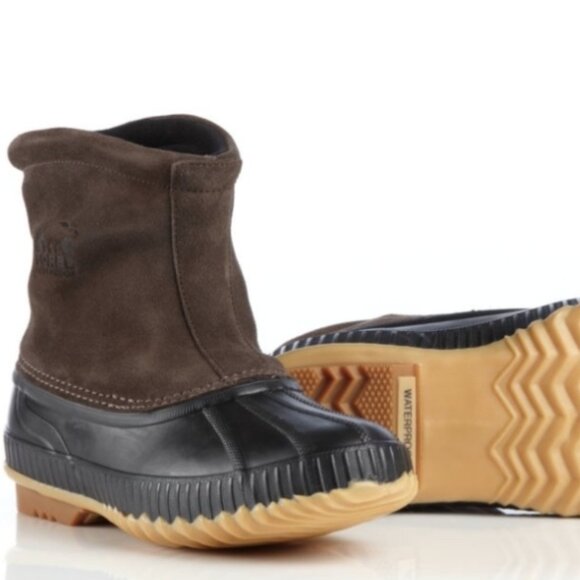 Sorel Arapaho Men's Suede Duck Boots Thinsulate Size 10 Pre Owned Good - Picture 1 of 10